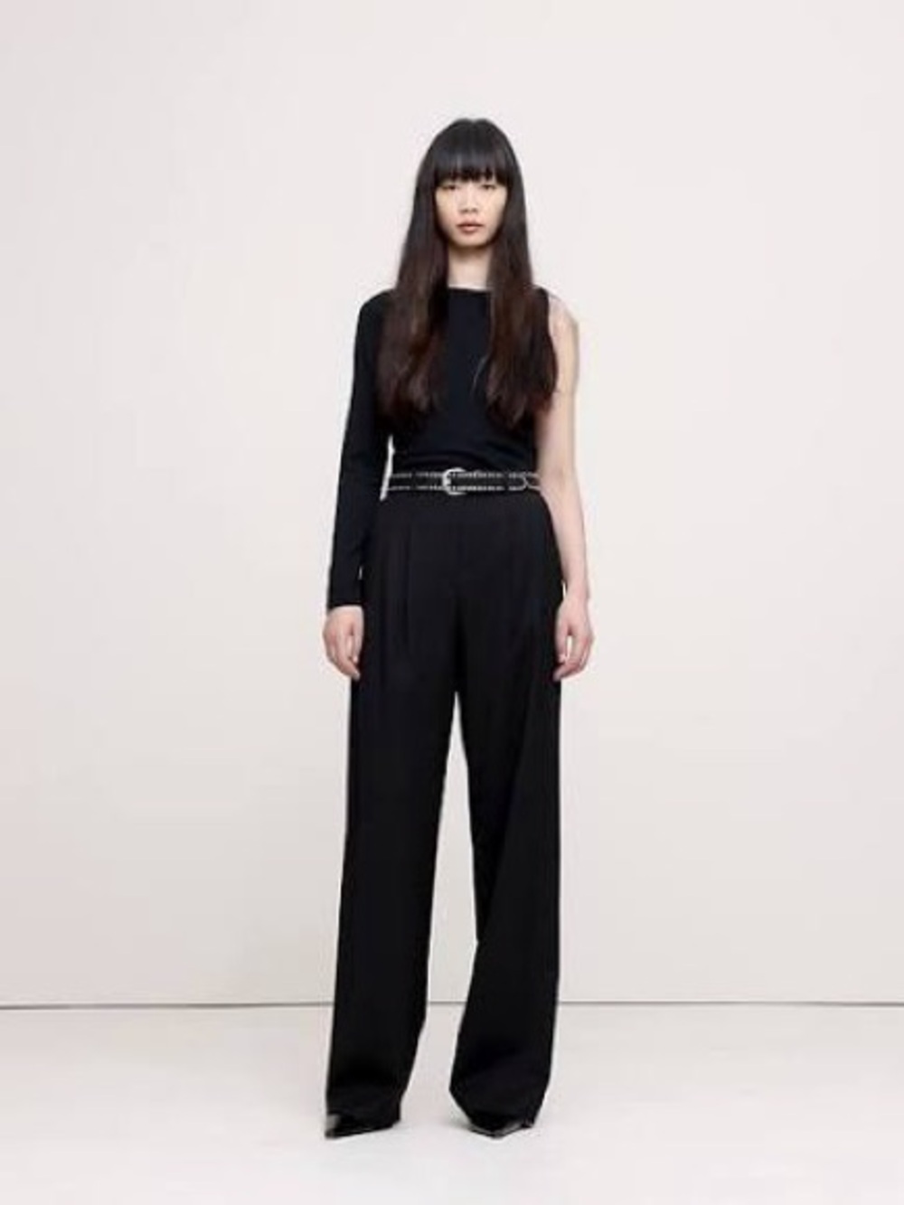 Banana Republic SOHO HIGH-RISE WIDE-LEG ITALIAN WOOL PANT